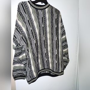 Vintage 90's Tundra Cotton Knitted 3D Cosby Biggie Style Crew Neck Sweater L. Co